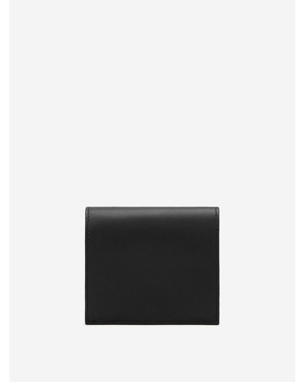 AMI Black Plain Folding Wallet for men