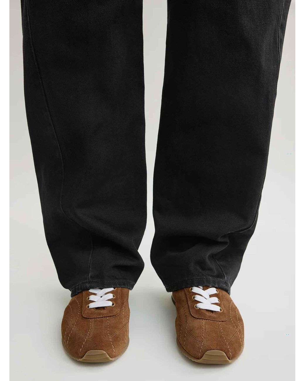 Totême Brown Flex Suede Sneakers Copper