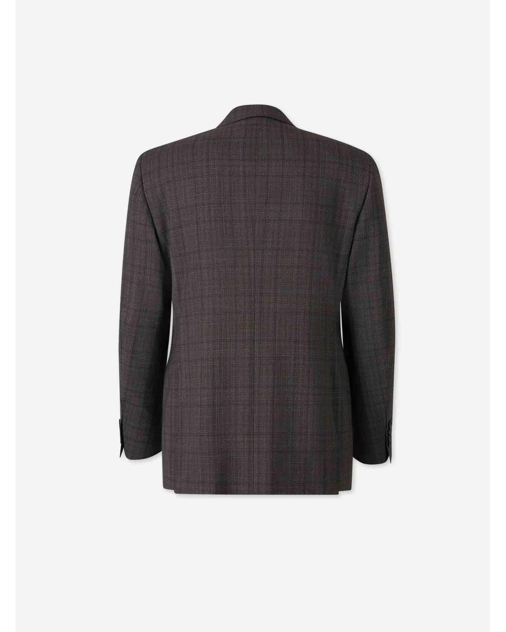 Canali Black Straight Wool Suit for men