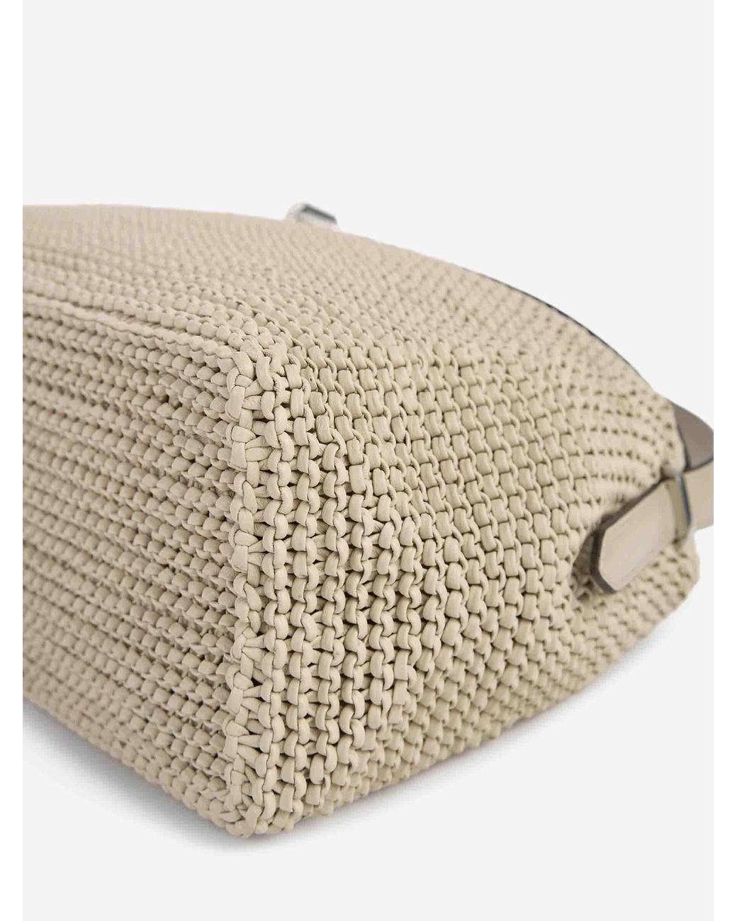 Totême Natural Braided T-Lock Bag