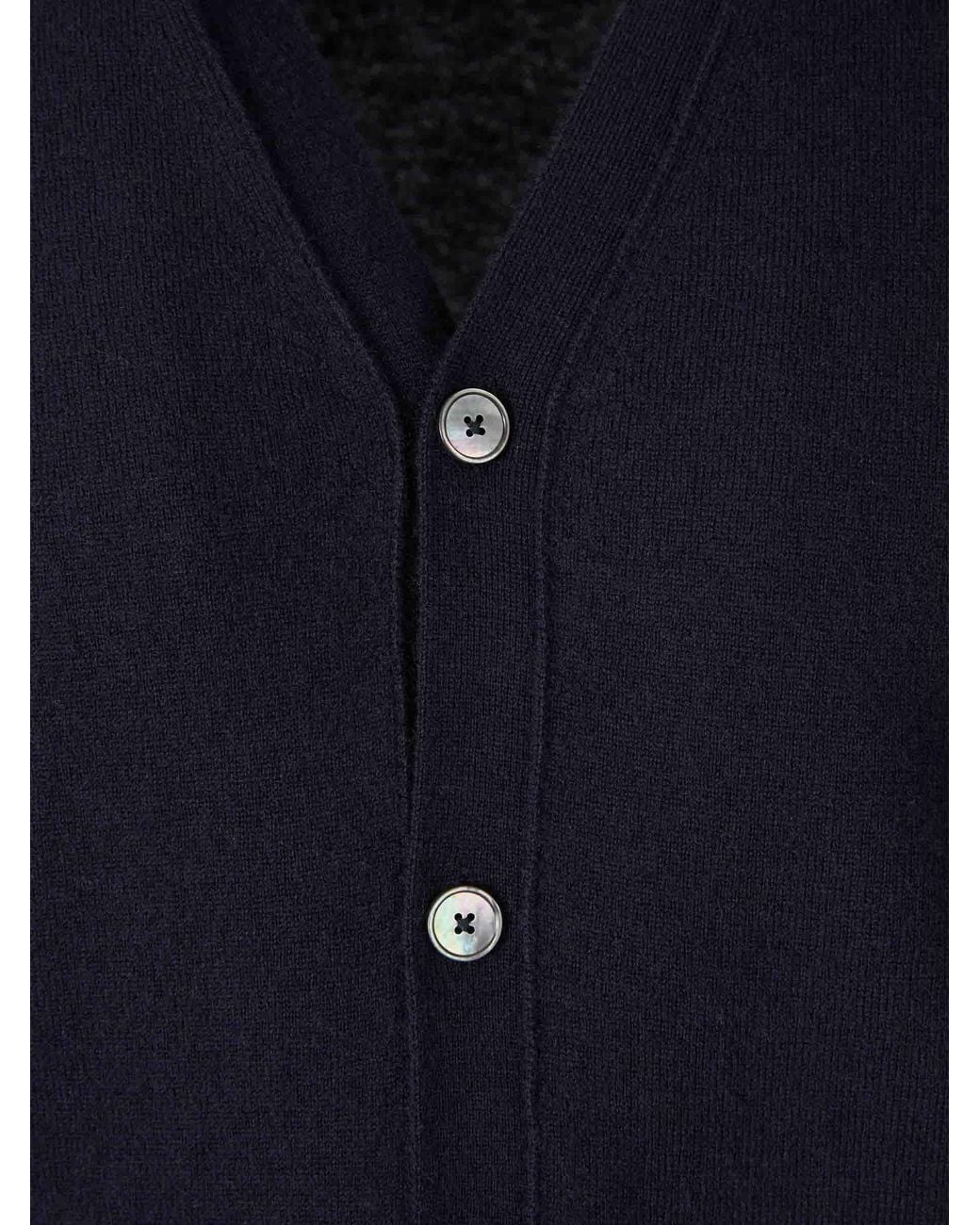 Santa Eulalia Blue Wool Knit Cardigan for men