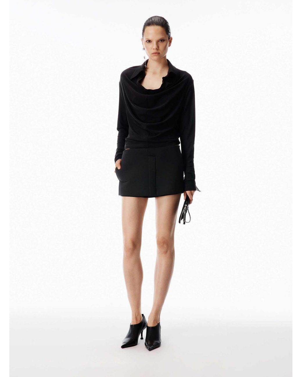 Alexander Wang Black Technical Skirt-Pants