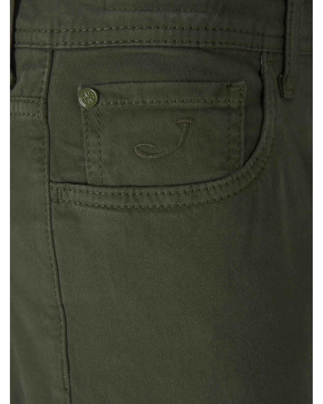 Jacob Cohen Green Straight Leg Pants for men
