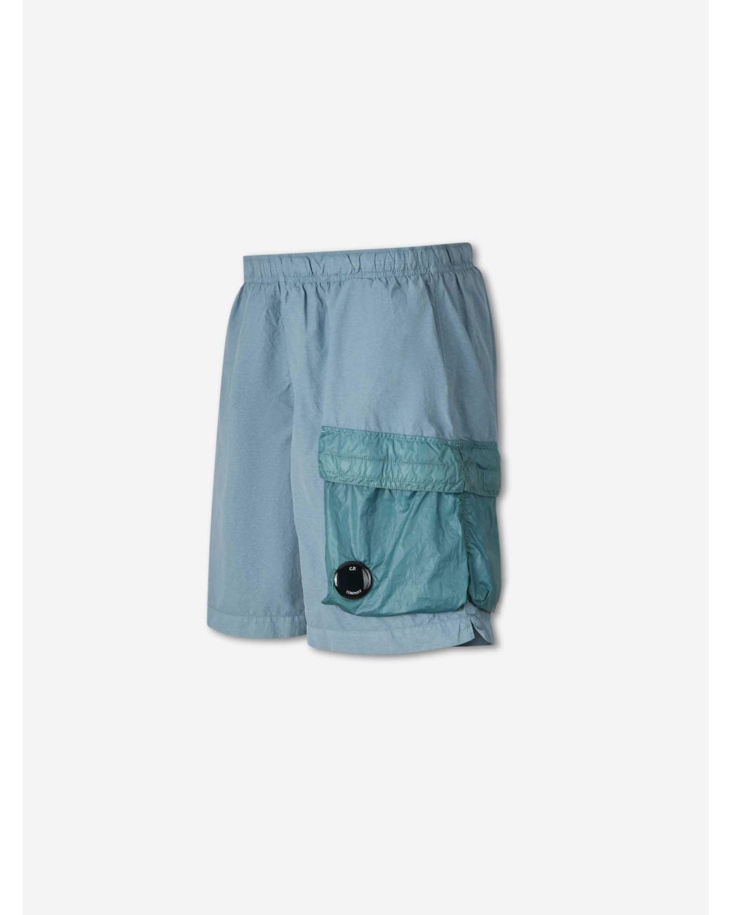 C P Company Blue Technical Bermuda Shorts Cargo for men