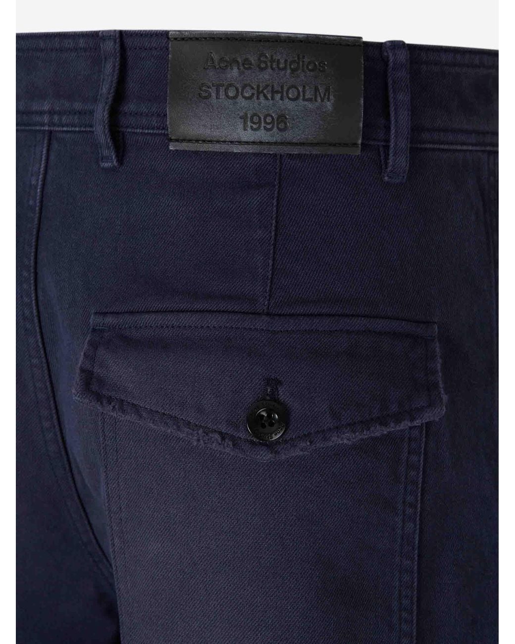 Acne Blue Distressed Effect Jeans for men