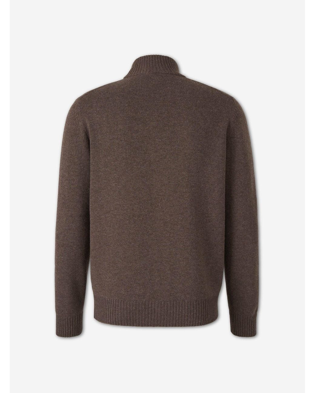 Santa Eulalia Brown High Neck Cardigan for men