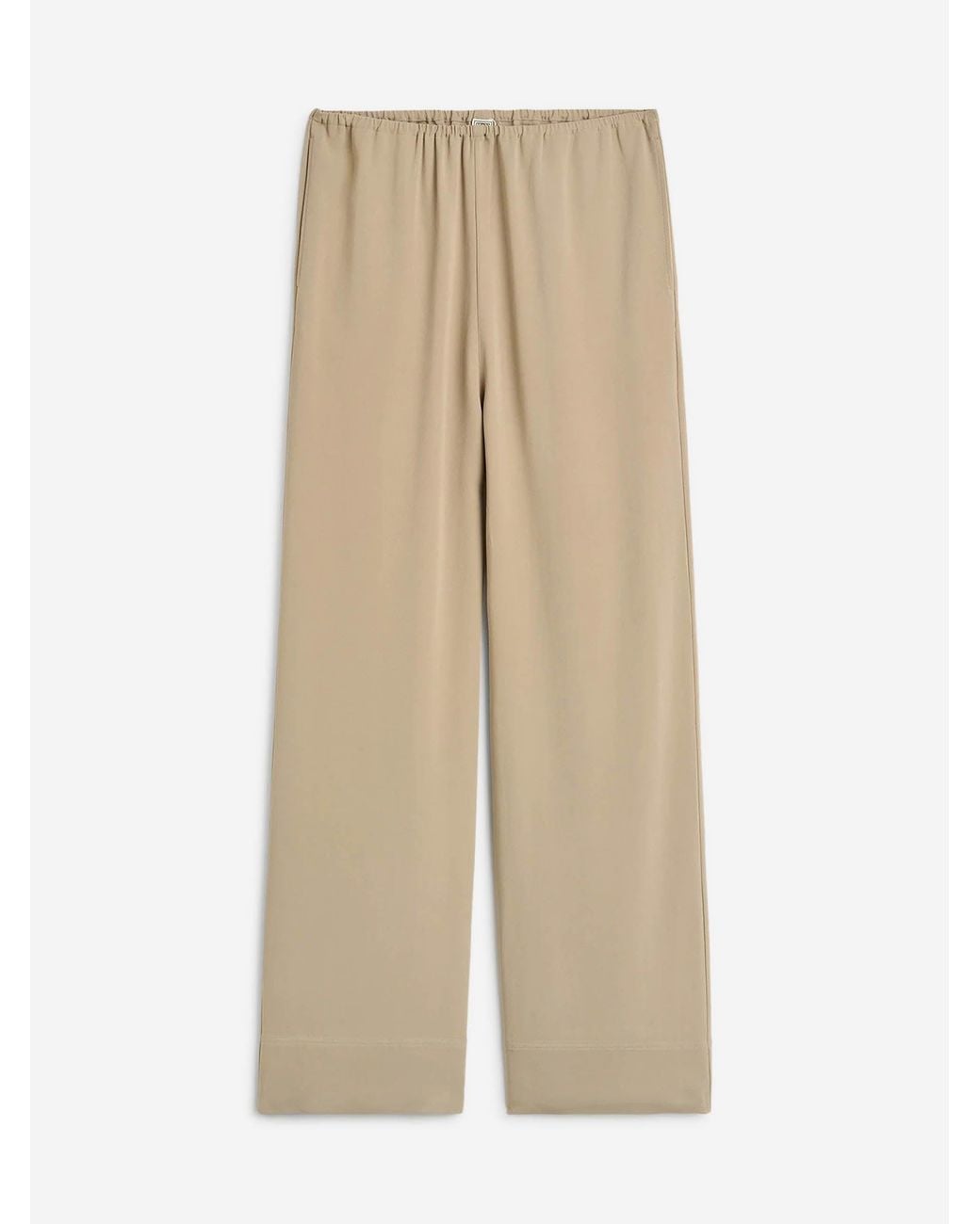 Totême Natural Viscose Wide Leg Trousers