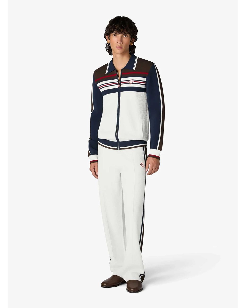 Casablanca Blue Casual Knit Jacket for men