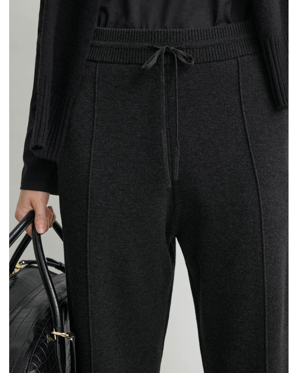 Totême Black Knit Pants