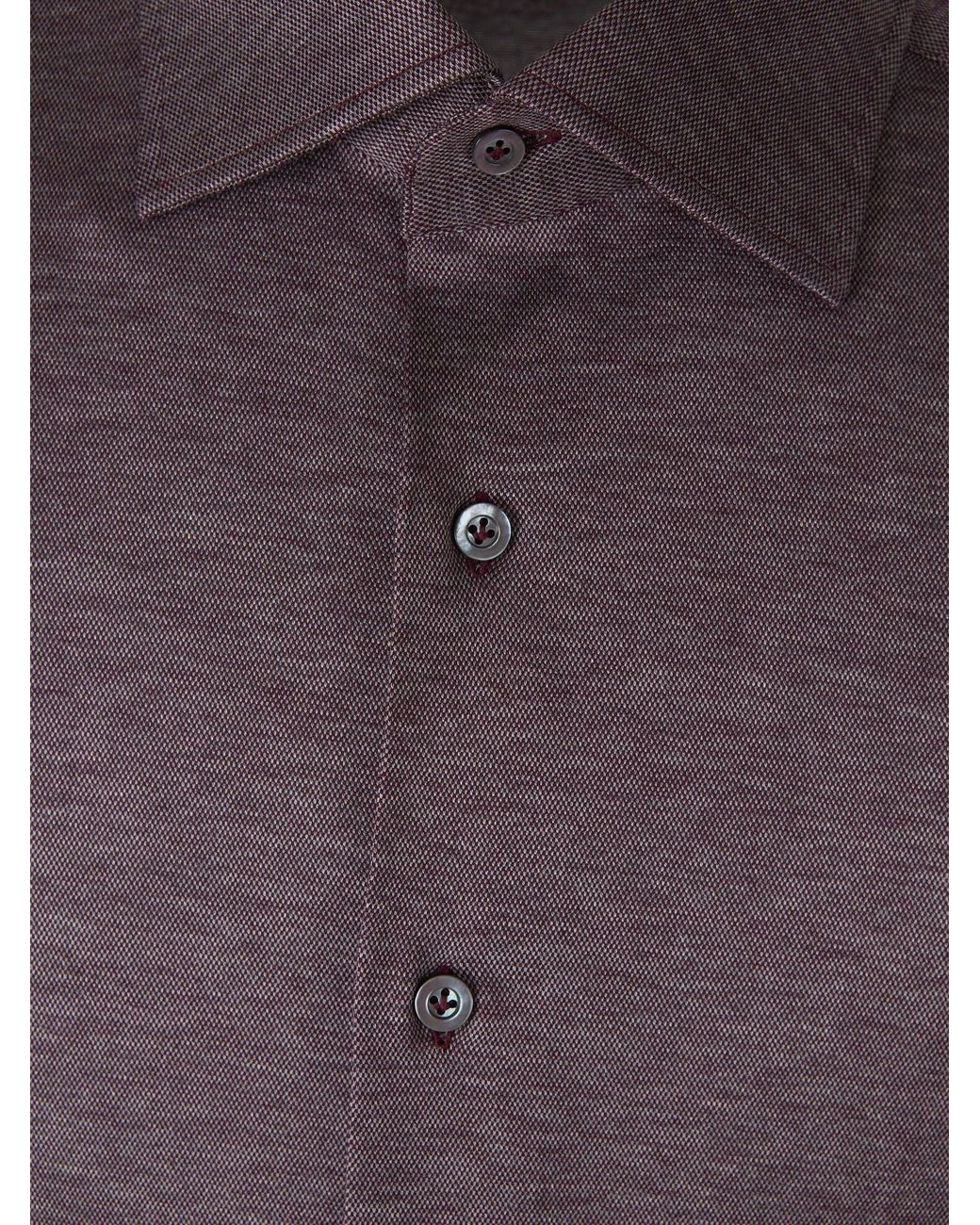 Fray Purple Plain Cotton Shirt for men