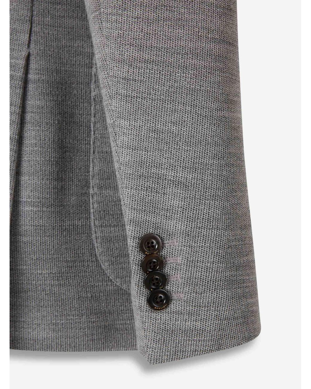 Boglioli Gray Contemporary Cut Blazer for men