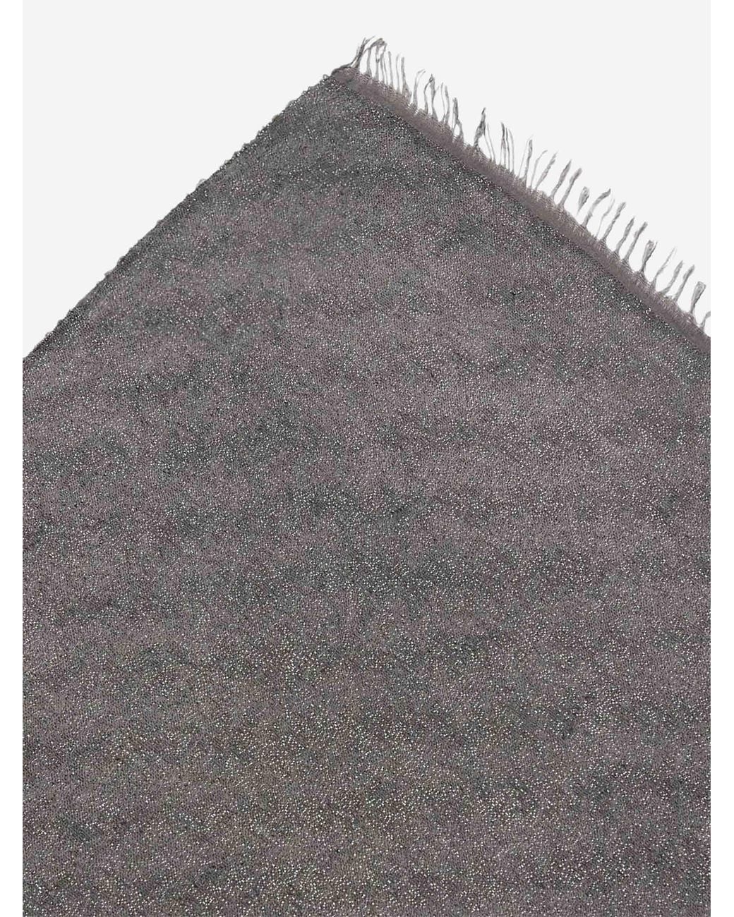 Peserico Gray Lurex Scarf