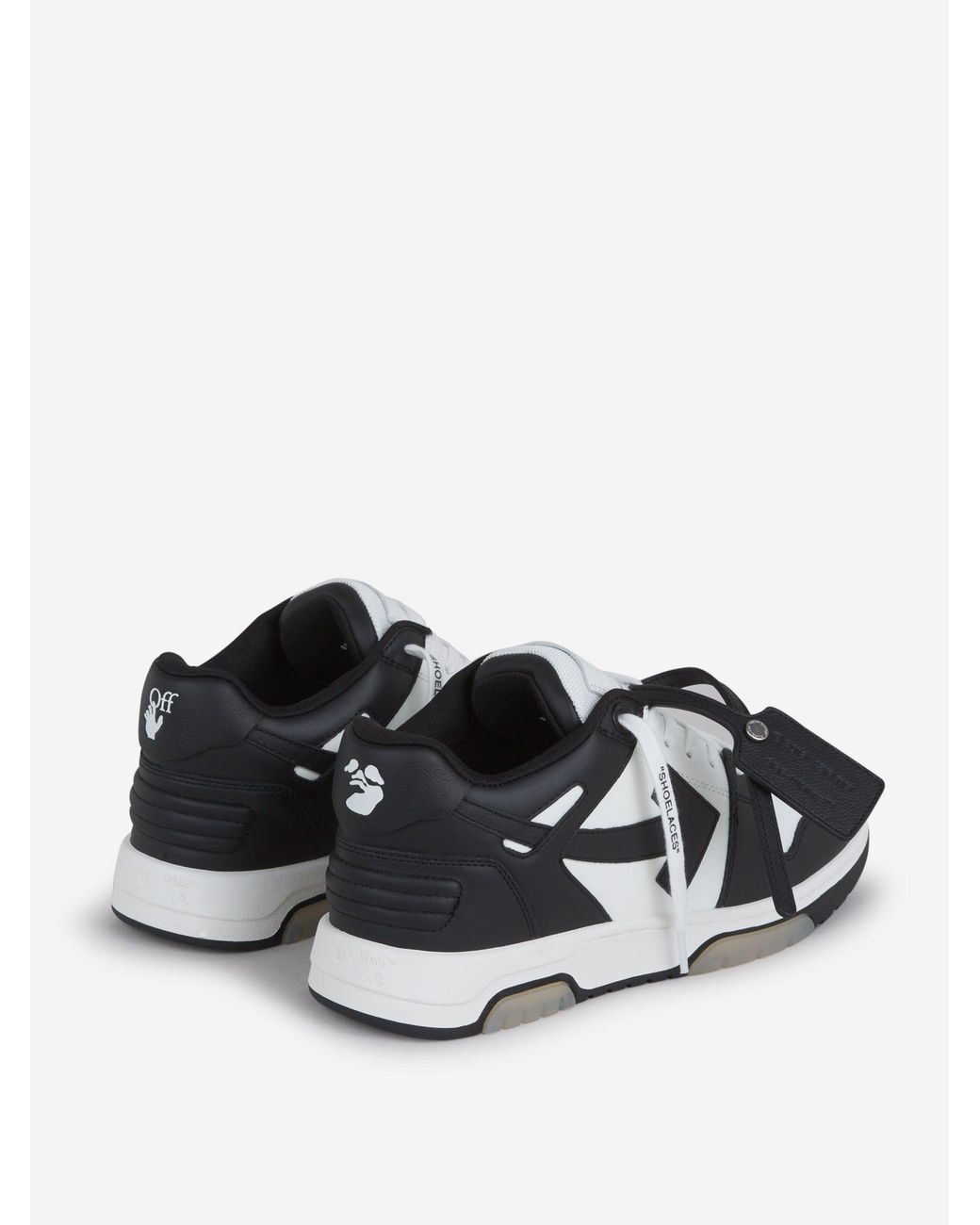 Off-White c/o Virgil Abloh Out Of Office Leather Sneakers in Black for ...