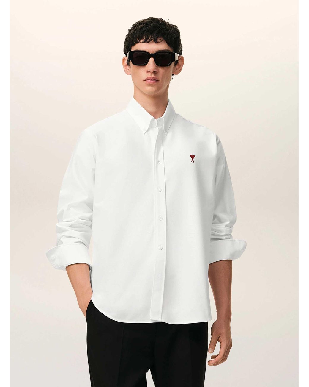 AMI White Logo Shirt
