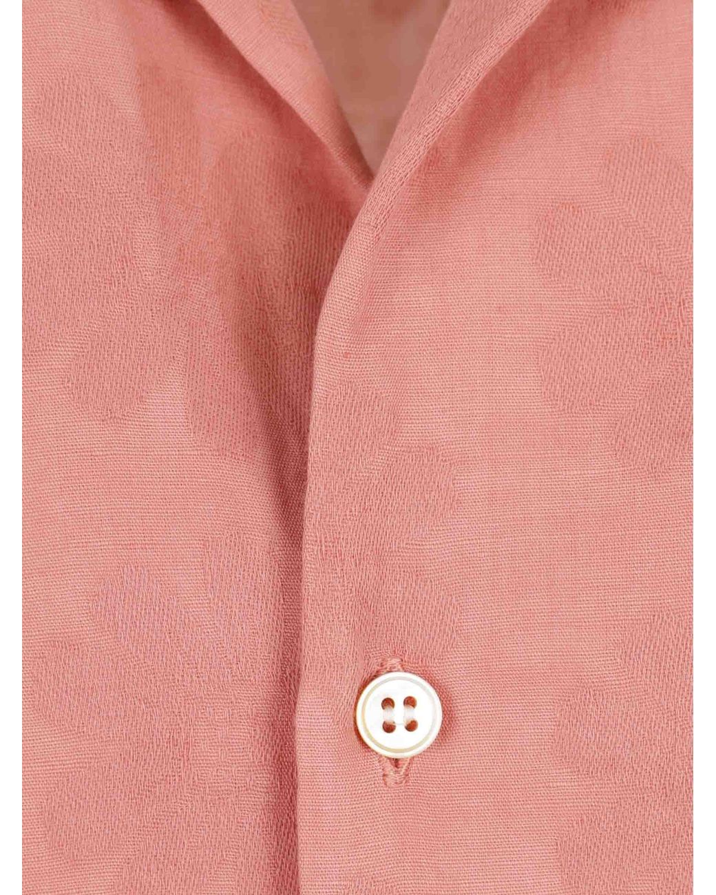 Vincenzo Di Ruggiero Pink Linen Casual Shirt for men