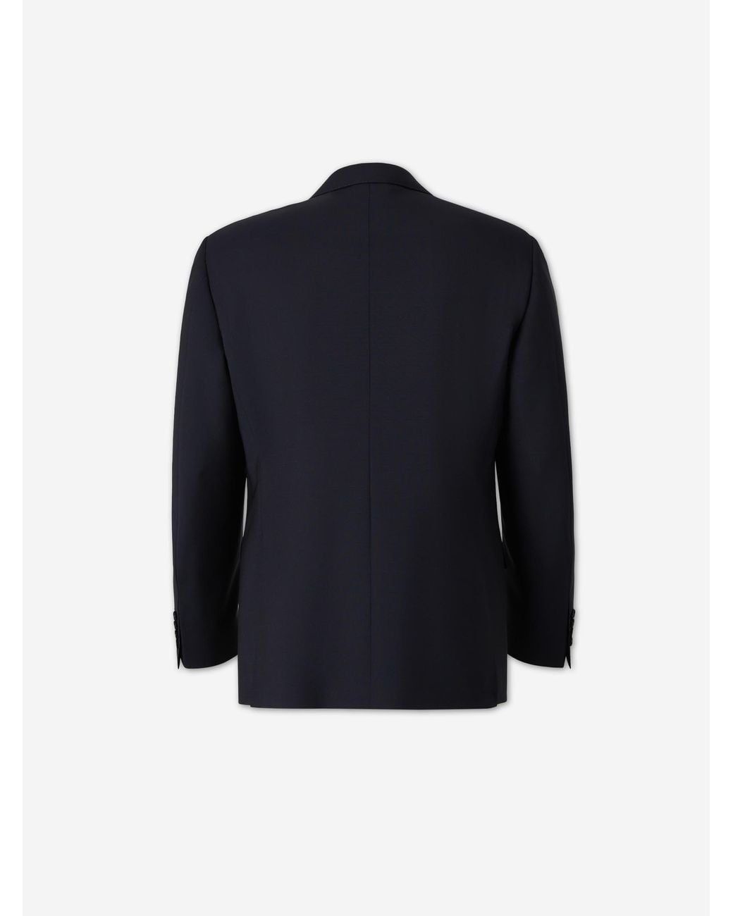 Canali Blue Straight Wool Suit for men