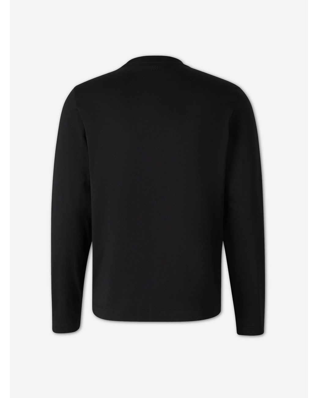 AMI Black Long Sleeve T-Shirt for men