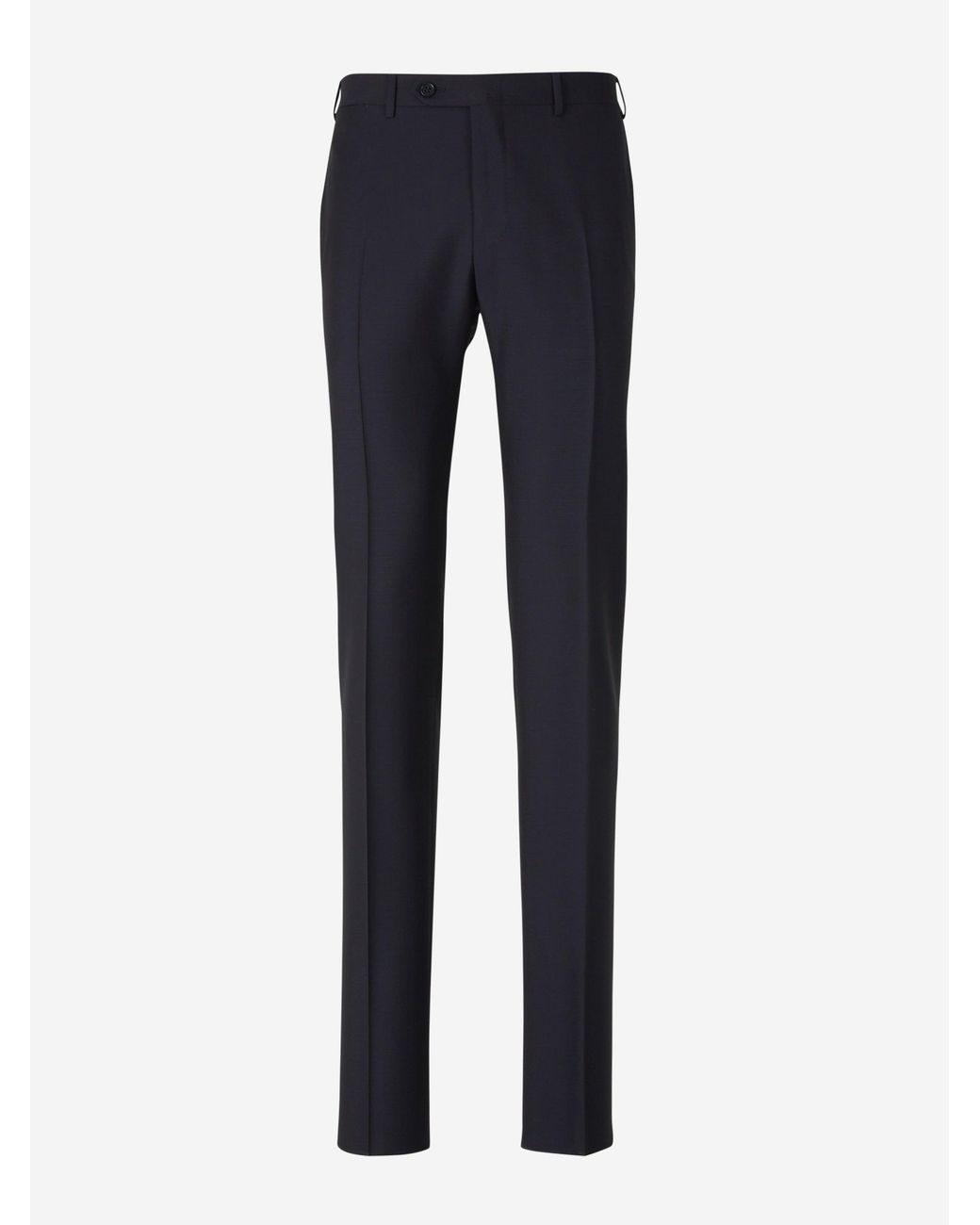 Canali Blue Plain Wool Suit for men