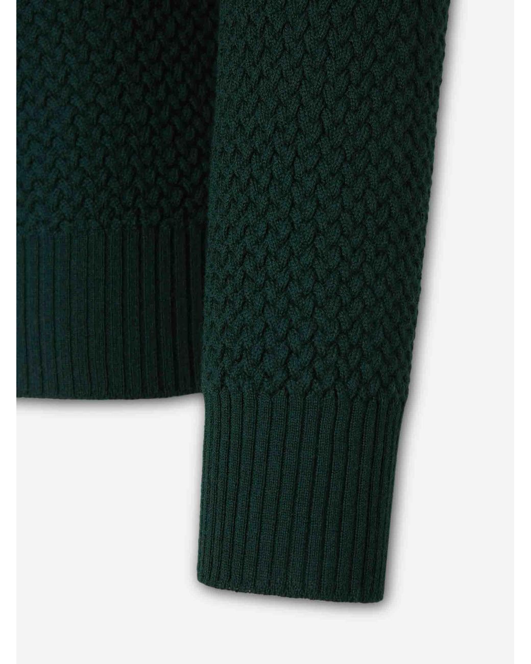 Santa Eulalia Green Braided Effect Sweater for men