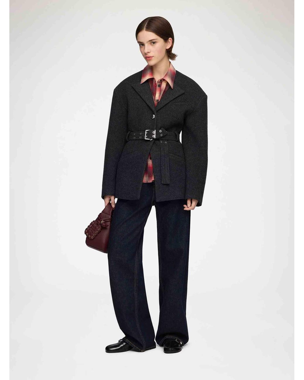 Ganni Black Casual Wool Jacket