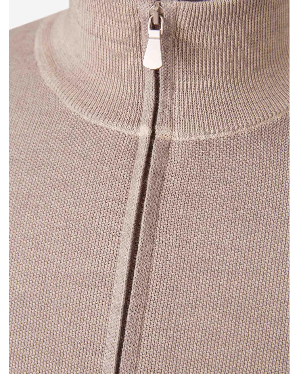 Santa Eulalia Natural High Neck Cardigan for men