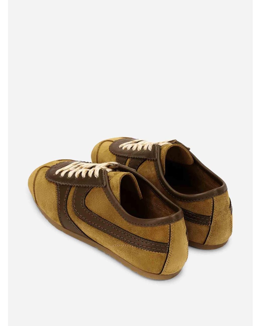 Dries Van Noten Brown Suede Sneakers