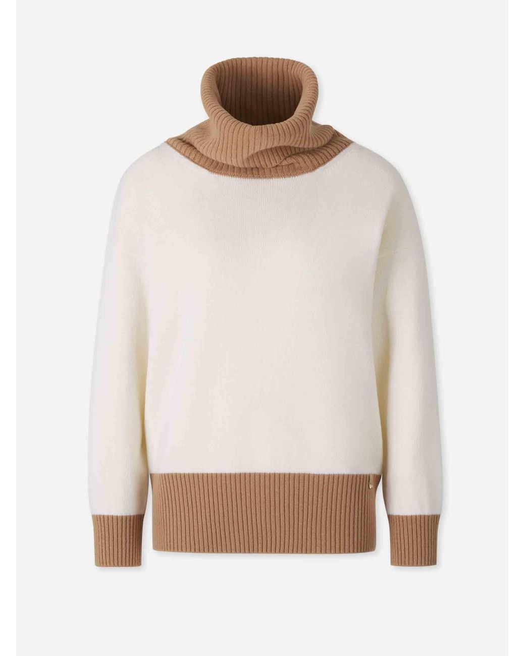Herno White Turtleneck Sweater