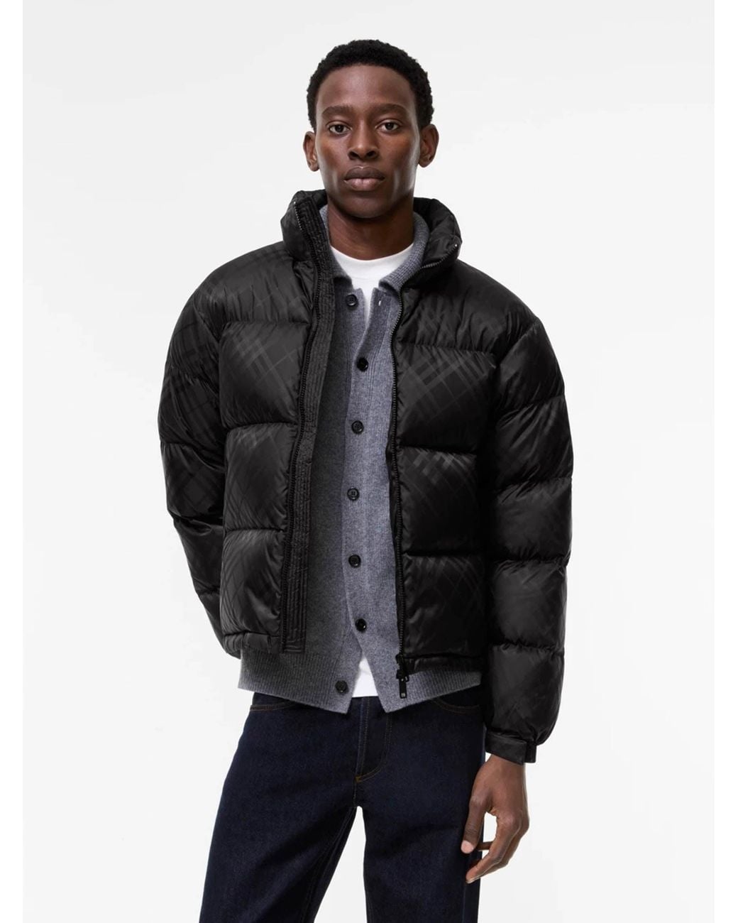 Burberry Black Highlands Polyamide Down Jacket for men