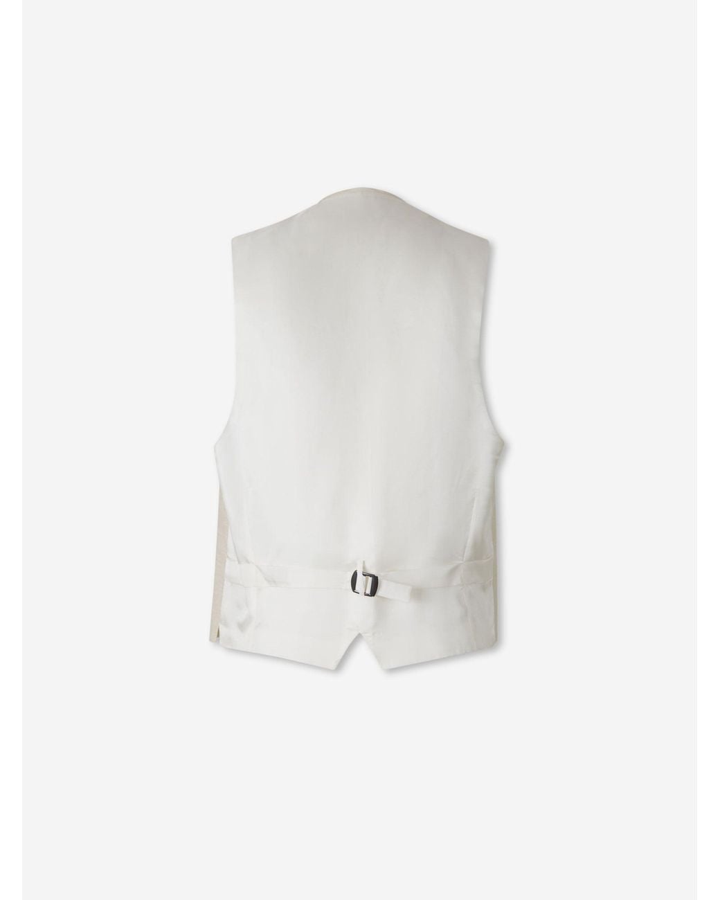 Santa Eulalia White Classic Crossed Vest for men
