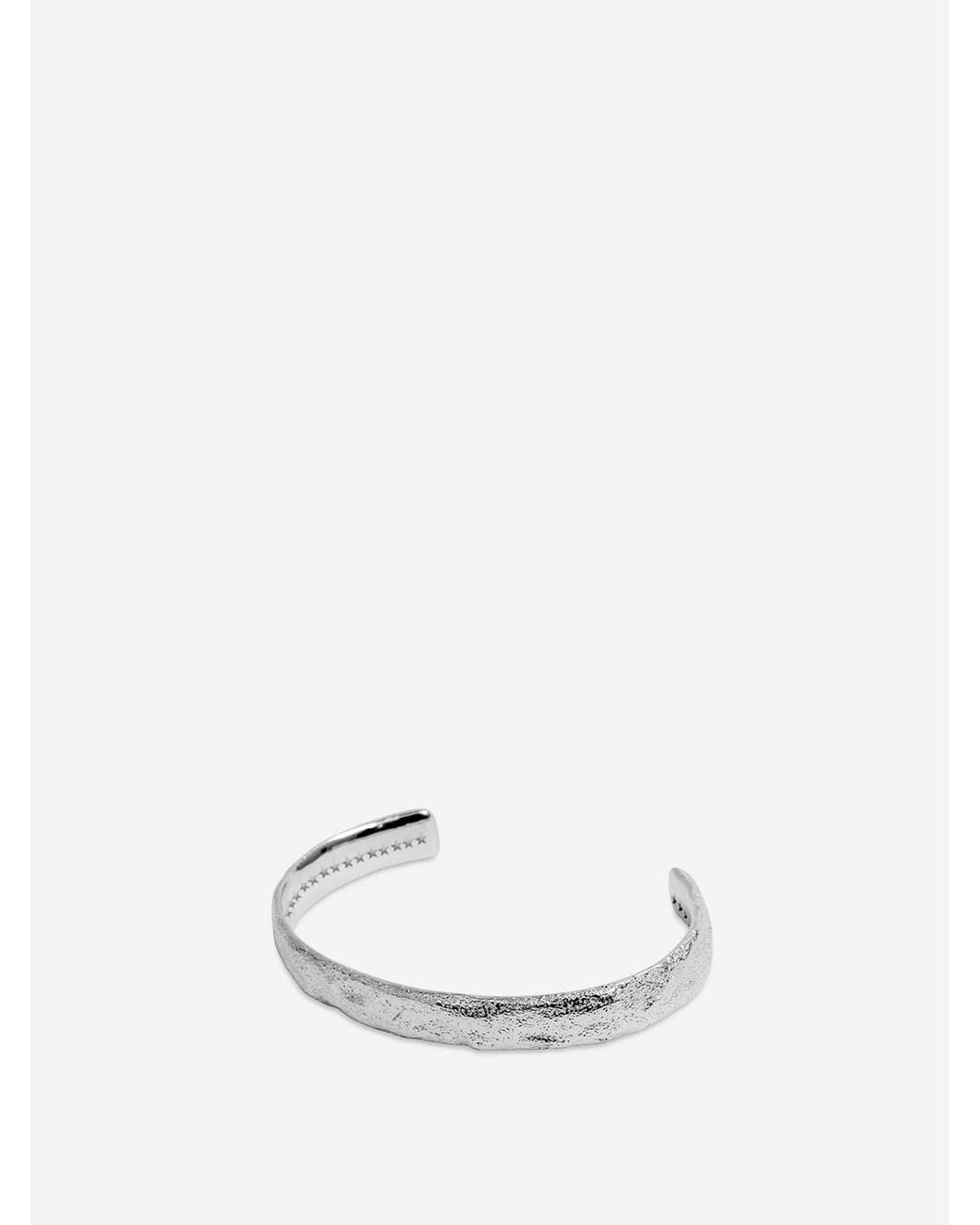 Twojeys White Organic Bangle Bracelet L for men