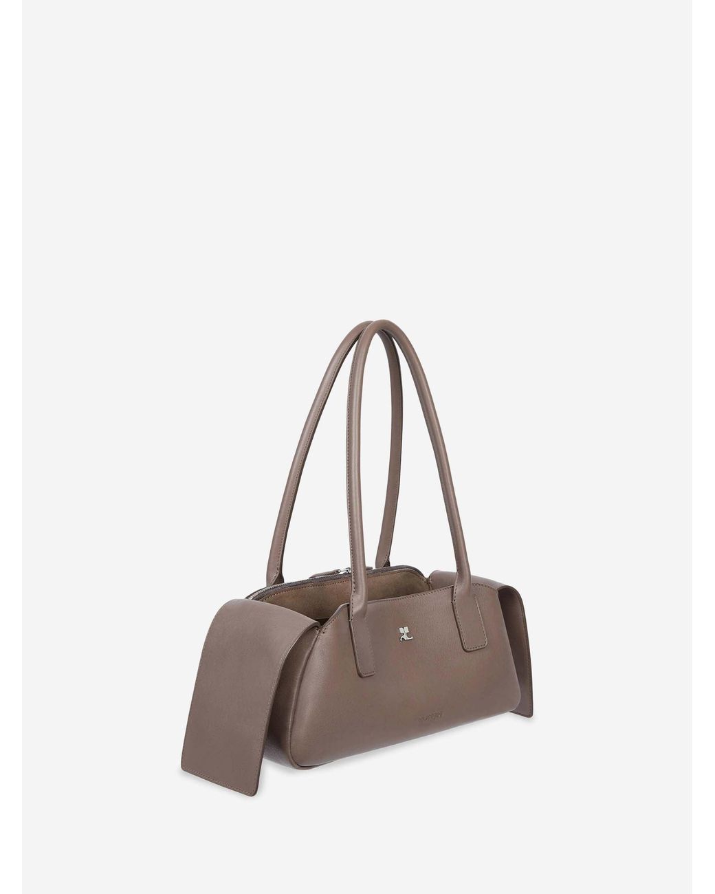 Courreges White Medium Strip Bag