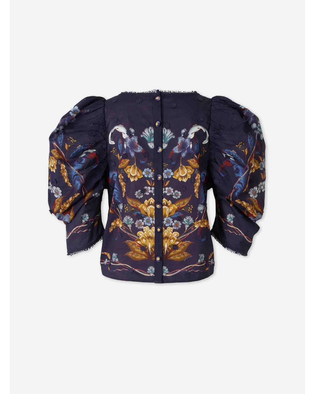 Farm Rio Blue Golden Nature Blouse