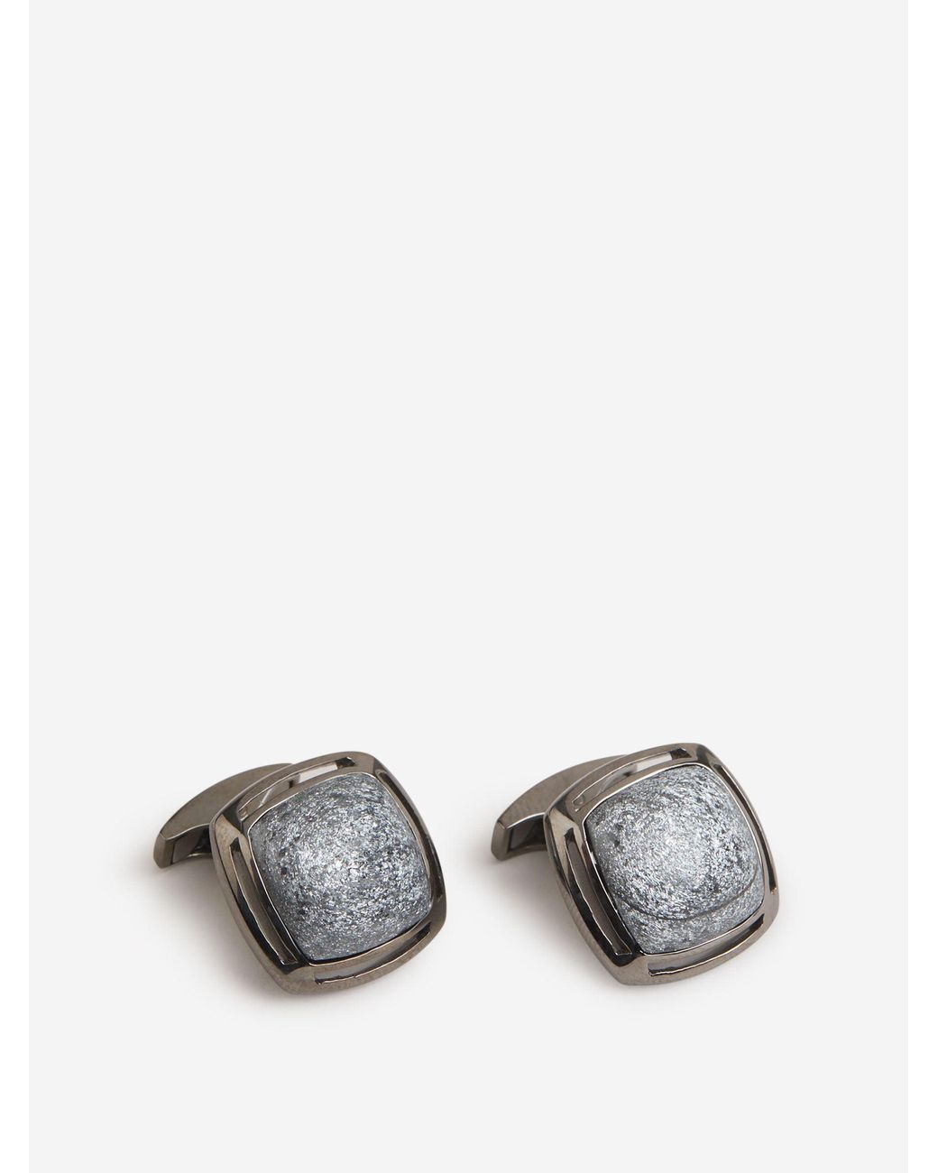 Tateossian Metallic Specular Hematite Cufflinks for men