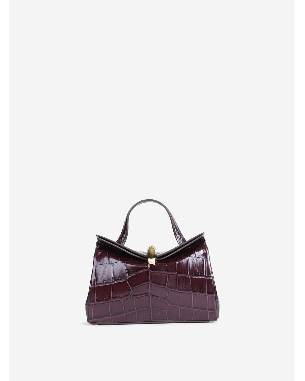 Jacquemus Purple Le Small Valérie Crocodile Bag