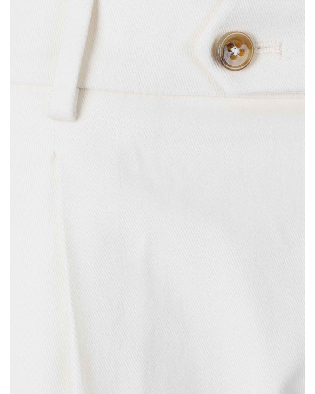 Santa Eulalia White Regular Fit Trousers for men