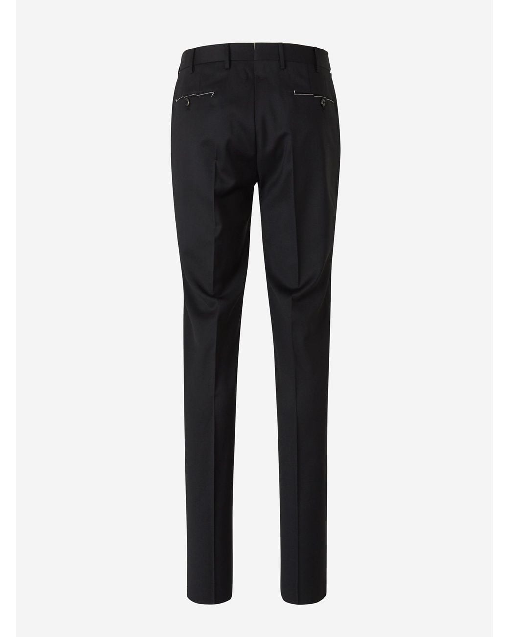 PT Torino Blue Slim Wool Pants for men