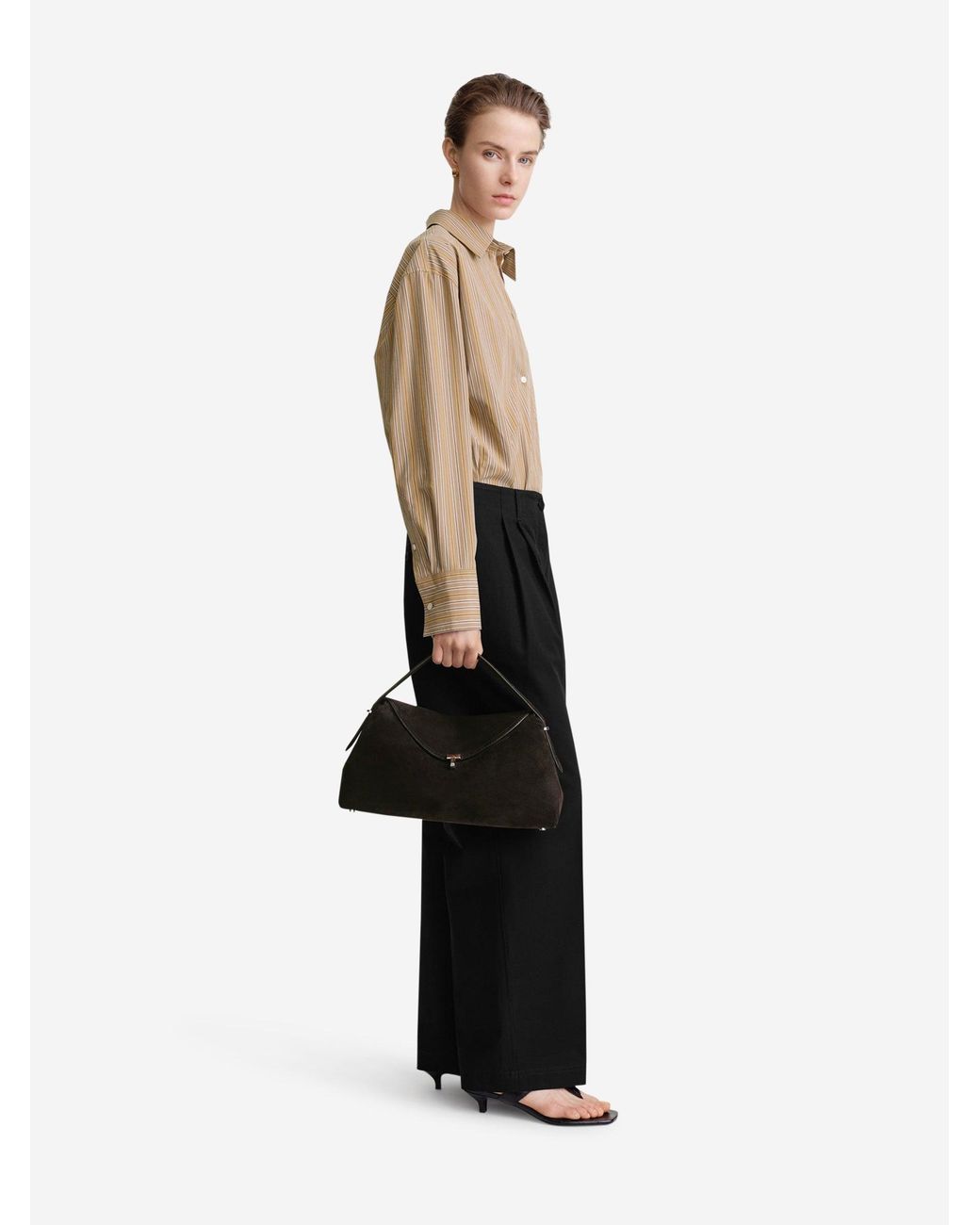 Totême  Black T-Lock Multifunction Shoulder Bag