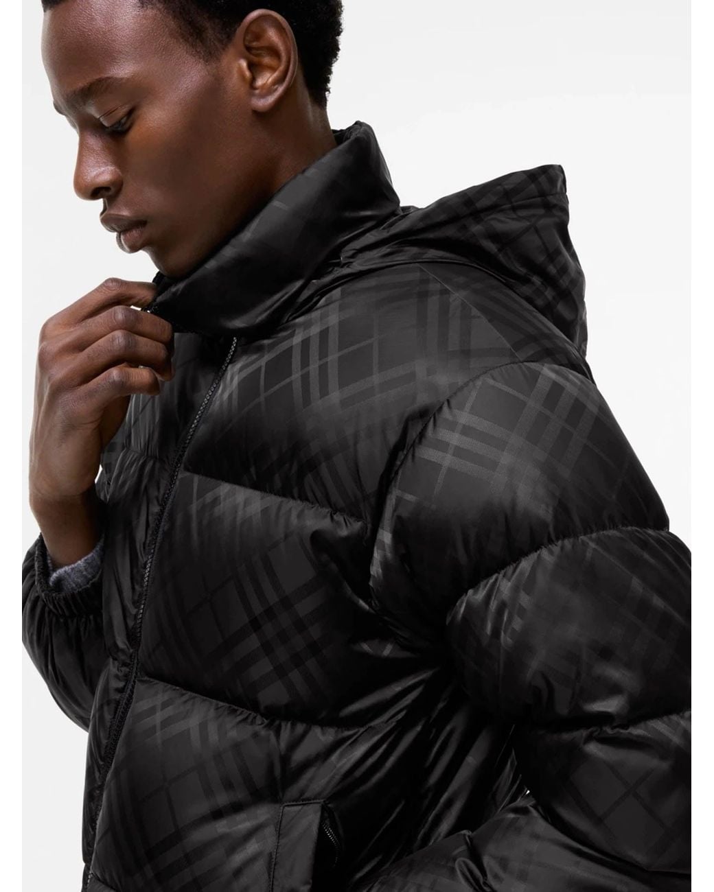 Burberry Black Highlands Polyamide Down Jacket for men
