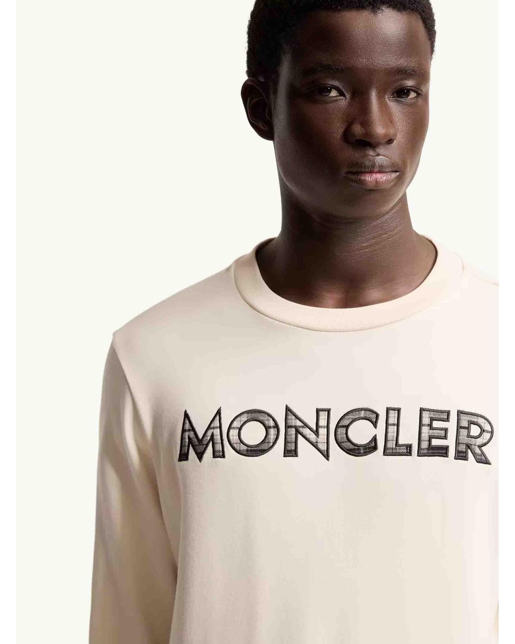 Sudadera Logo Moncler de hombre de color Natural