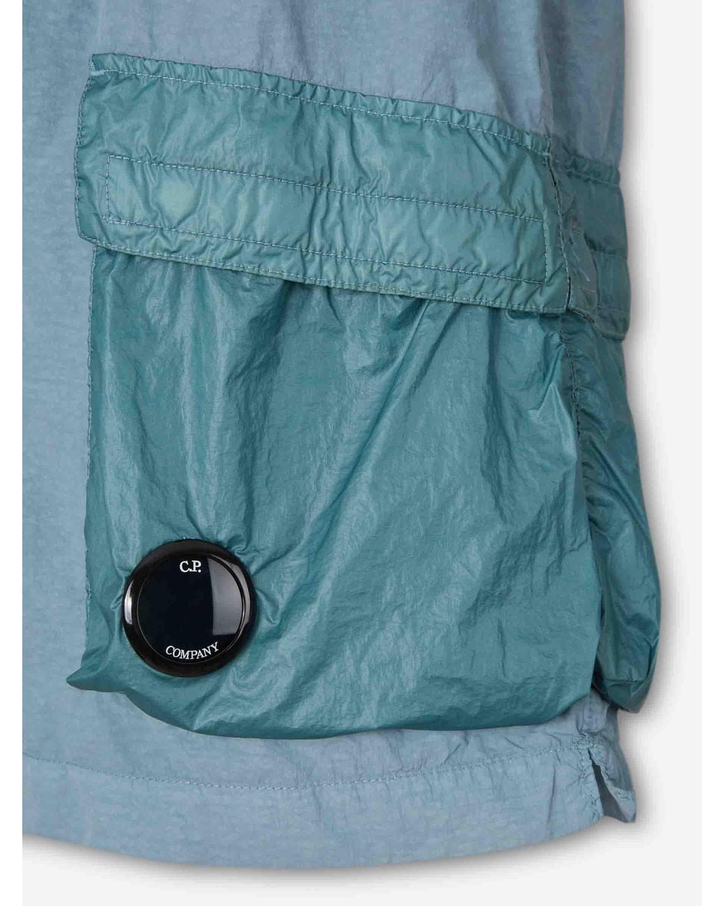 C P Company Blue Technical Bermuda Shorts Cargo for men