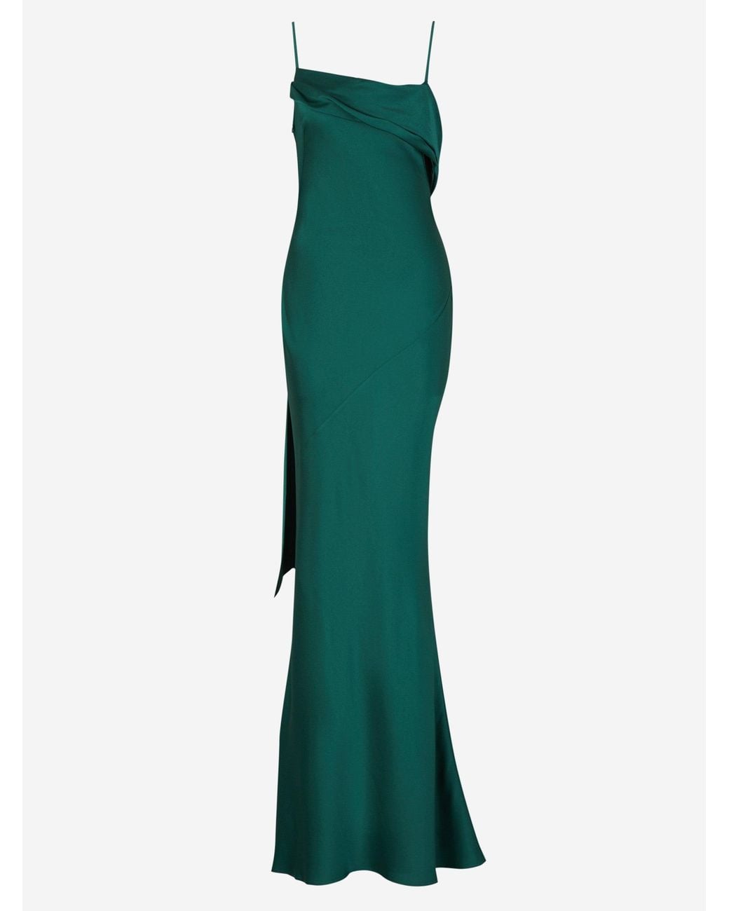 Safiyaa Green Maxi Cape Dress