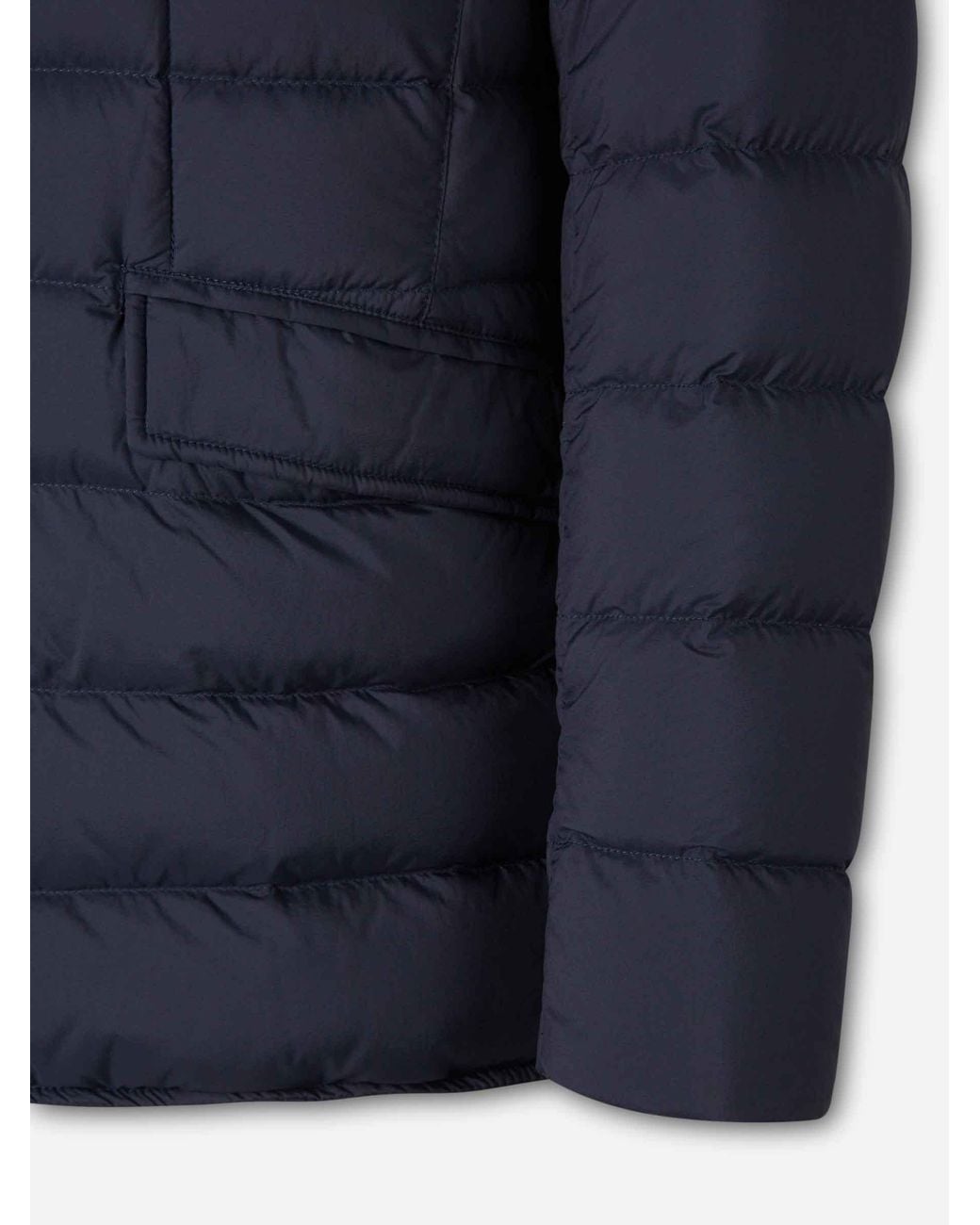 Herno Blue Double Layer Down Jacket for men