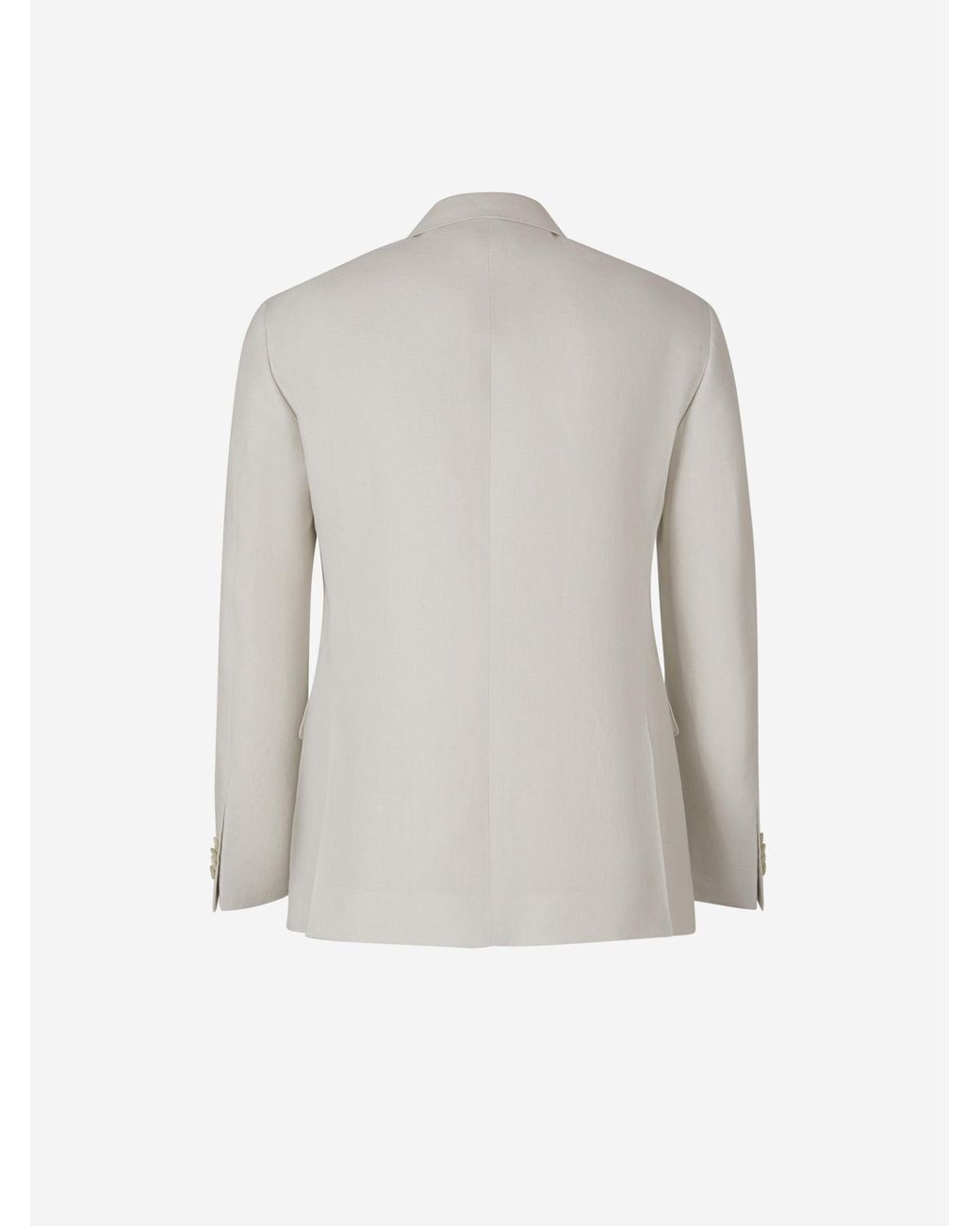 SCABAL® Gray Plain Linen Suit for men