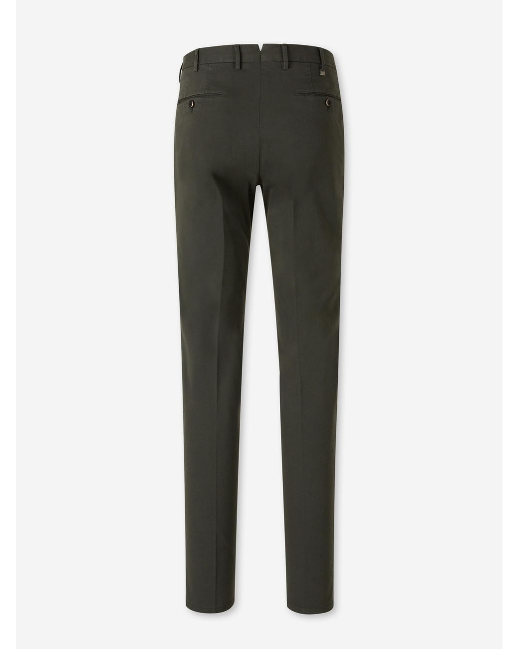 PT Torino Gray Straight Chino Trousers for men