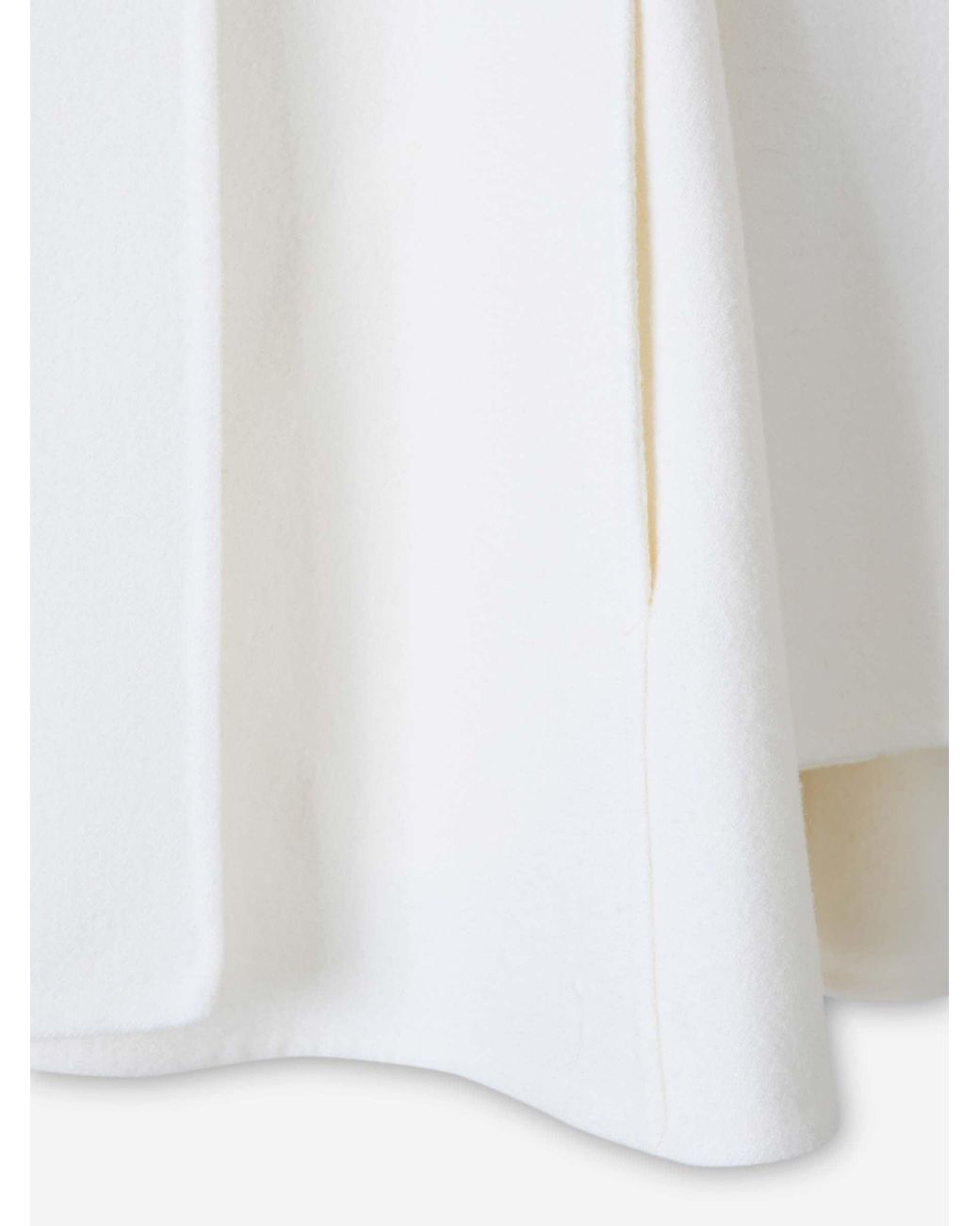 Alaïa White Woolen Scarf Coat