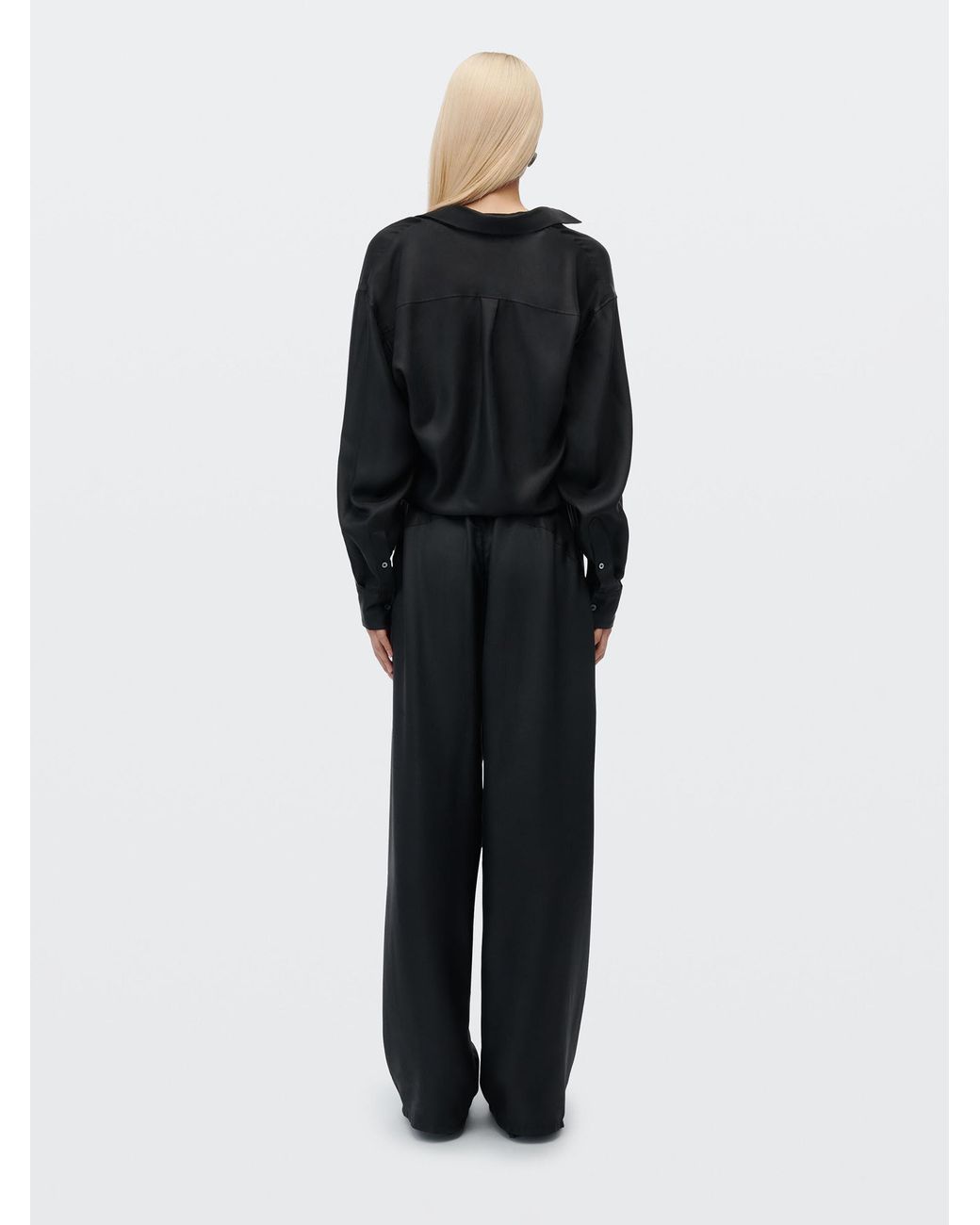 Camisa Top Capas Alexander Wang de color Black