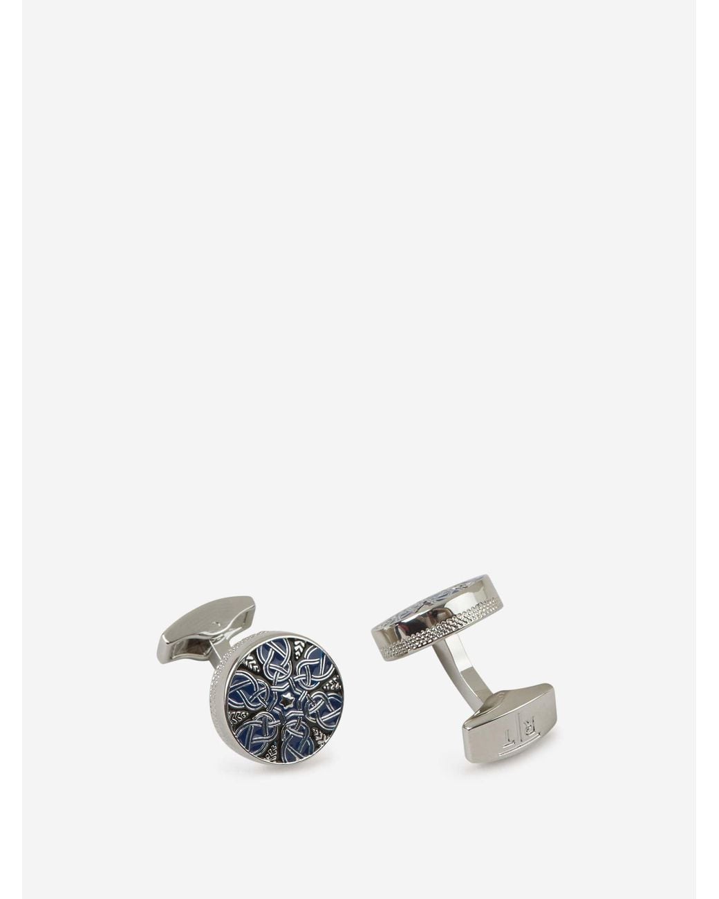 Tateossian White Enameled Star Cufflinks for men