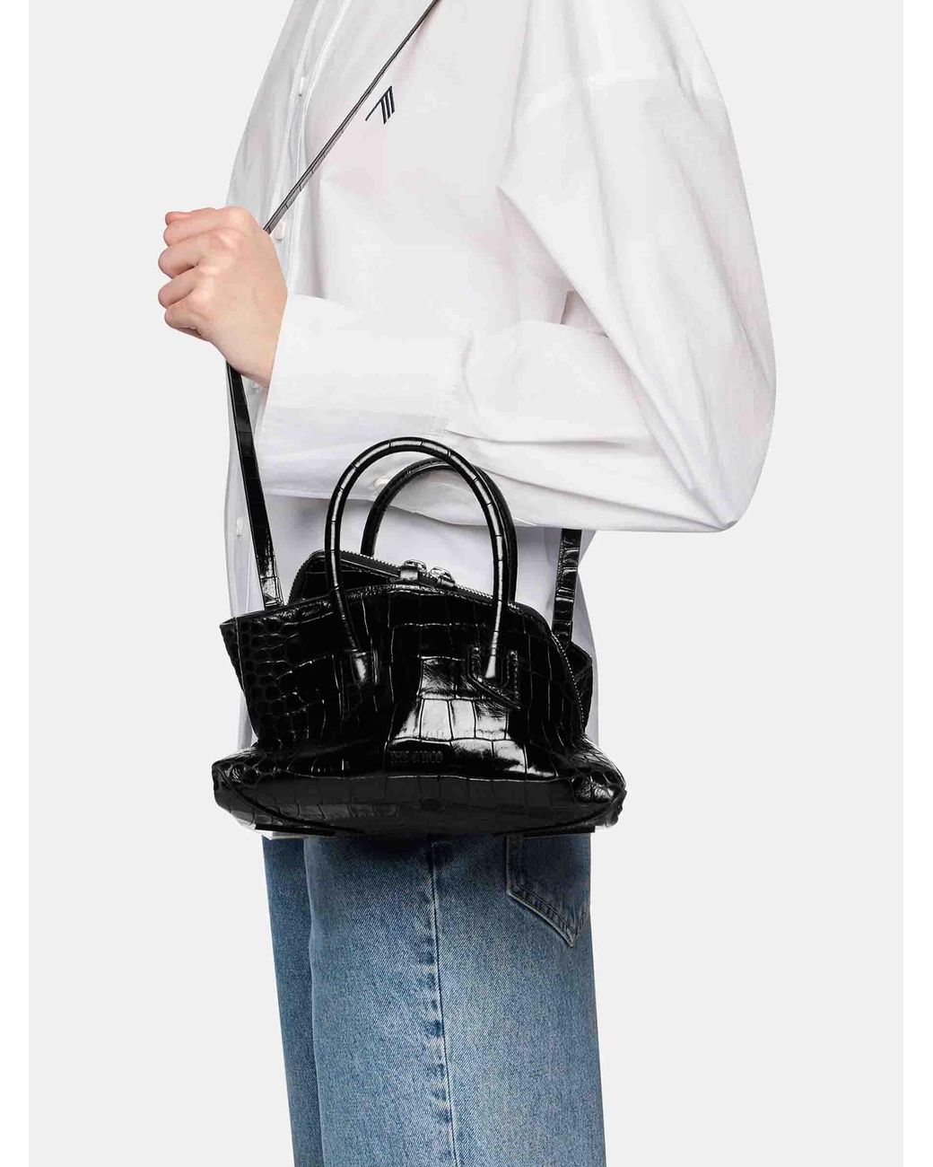 The Attico Black La Passeggiata Mini Bag