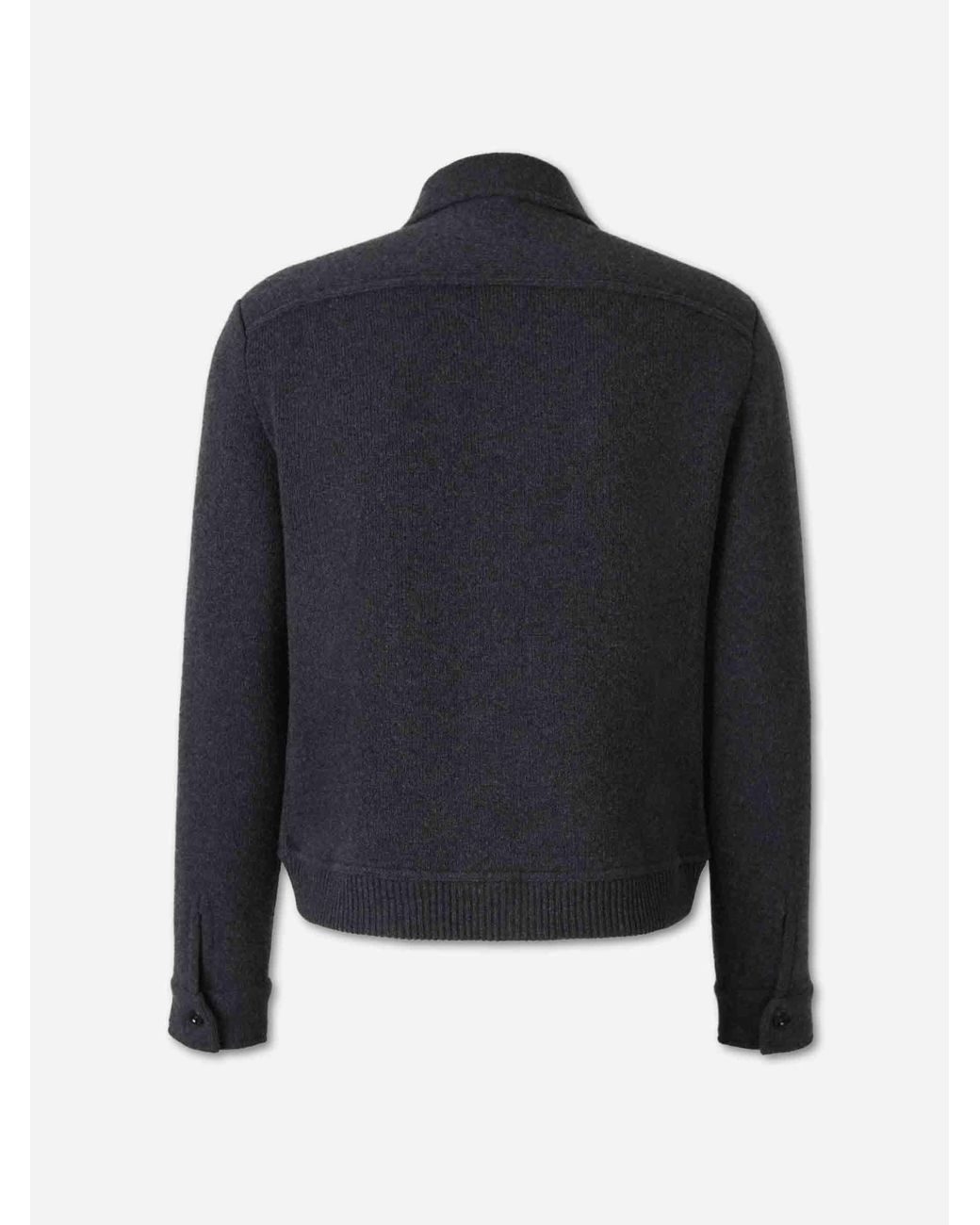 Lardini Black Cashmere Cardigan for men