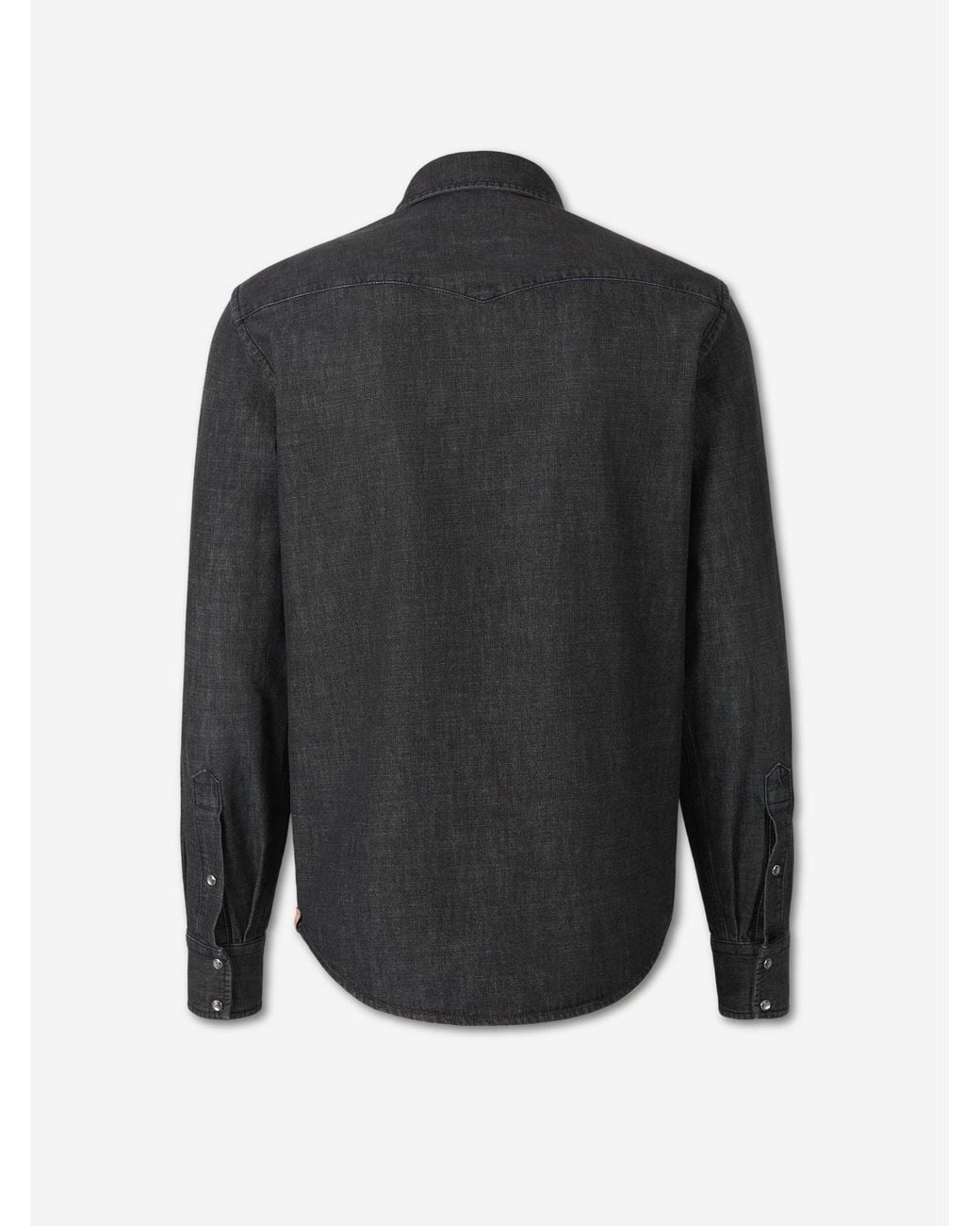 Jacob Cohen Black Plain Cotton Shirt for men